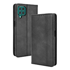 Custodia Portafoglio In Pelle Cover con Supporto BY4 per Samsung Galaxy F62 5G Nero