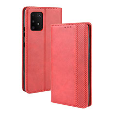 Custodia Portafoglio In Pelle Cover con Supporto BY4 per Samsung Galaxy M80S Rosso