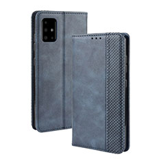 Custodia Portafoglio In Pelle Cover con Supporto BY4 per Samsung Galaxy S20 Blu