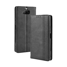 Custodia Portafoglio In Pelle Cover con Supporto BY4 per Sony Xperia 8 Lite Nero