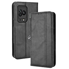 Custodia Portafoglio In Pelle Cover con Supporto BY4 per Xiaomi Black Shark 5 Pro 5G Nero