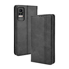 Custodia Portafoglio In Pelle Cover con Supporto BY4 per Xiaomi Civi 1S 5G Nero