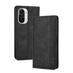 Custodia Portafoglio In Pelle Cover con Supporto BY4 per Xiaomi Mi 11X 5G Nero