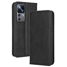 Custodia Portafoglio In Pelle Cover con Supporto BY4 per Xiaomi Mi 12T 5G Nero