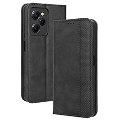 Custodia Portafoglio In Pelle Cover con Supporto BY4 per Xiaomi Poco X5 Pro 5G Nero