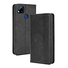 Custodia Portafoglio In Pelle Cover con Supporto BY4 per Xiaomi Redmi 9 Activ Nero