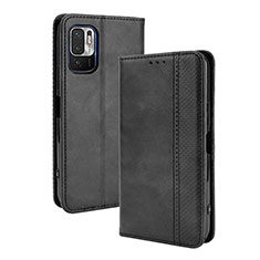 Custodia Portafoglio In Pelle Cover con Supporto BY4 per Xiaomi Redmi Note 10 JE 5G Nero