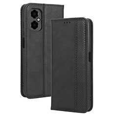 Custodia Portafoglio In Pelle Cover con Supporto BY4 per Xiaomi Redmi Note 11R 5G Nero