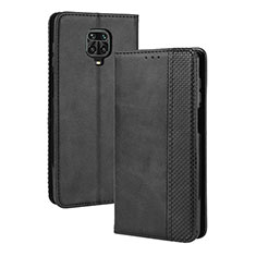 Custodia Portafoglio In Pelle Cover con Supporto BY4 per Xiaomi Redmi Note 9 Pro Max Nero