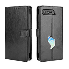 Custodia Portafoglio In Pelle Cover con Supporto BY5 per Asus ROG Phone 5 Pro Nero