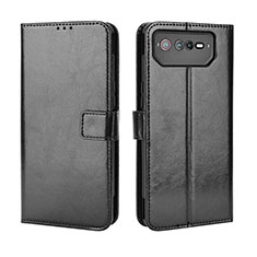 Custodia Portafoglio In Pelle Cover con Supporto BY5 per Asus ROG Phone 6 Pro Nero