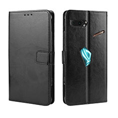 Custodia Portafoglio In Pelle Cover con Supporto BY5 per Asus ROG Phone II ZS660KL Nero