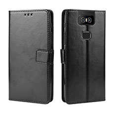 Custodia Portafoglio In Pelle Cover con Supporto BY5 per Asus Zenfone 6 ZS630KL Nero