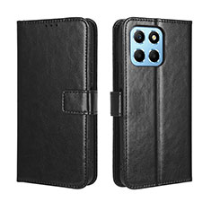 Custodia Portafoglio In Pelle Cover con Supporto BY5 per Huawei Honor X6 Nero