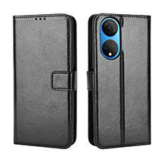 Custodia Portafoglio In Pelle Cover con Supporto BY5 per Huawei Honor X7 Nero