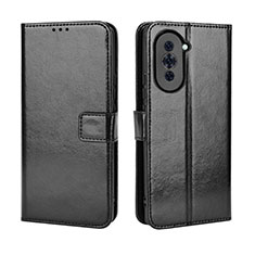 Custodia Portafoglio In Pelle Cover con Supporto BY5 per Huawei Nova 10 Pro Nero