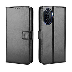 Custodia Portafoglio In Pelle Cover con Supporto BY5 per Huawei Nova Y70 Plus Nero