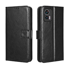 Custodia Portafoglio In Pelle Cover con Supporto BY5 per Motorola Moto Edge 30 Neo 5G Nero