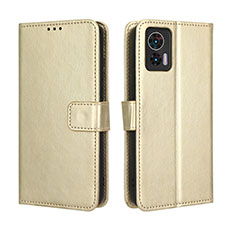 Custodia Portafoglio In Pelle Cover con Supporto BY5 per Motorola Moto Edge 30 Neo 5G Oro