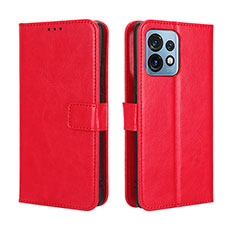 Custodia Portafoglio In Pelle Cover con Supporto BY5 per Motorola Moto Edge Plus (2023) 5G Rosso