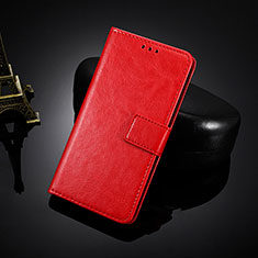 Custodia Portafoglio In Pelle Cover con Supporto BY5 per Nokia G11 Rosso