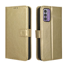 Custodia Portafoglio In Pelle Cover con Supporto BY5 per Nokia G42 5G Oro