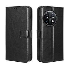 Custodia Portafoglio In Pelle Cover con Supporto BY5 per OnePlus 11 5G Nero