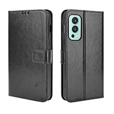 Custodia Portafoglio In Pelle Cover con Supporto BY5 per OnePlus Nord 2 5G Nero