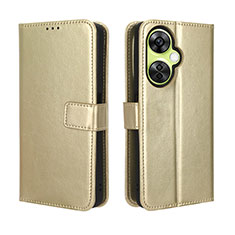 Custodia Portafoglio In Pelle Cover con Supporto BY5 per OnePlus Nord CE 3 Lite 5G Oro