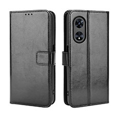 Custodia Portafoglio In Pelle Cover con Supporto BY5 per Oppo A1 5G Nero