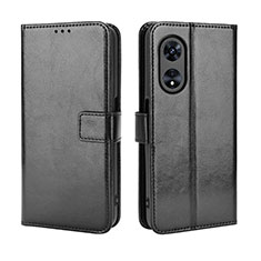 Custodia Portafoglio In Pelle Cover con Supporto BY5 per Oppo A38 Nero