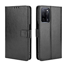 Custodia Portafoglio In Pelle Cover con Supporto BY5 per Oppo A53s 5G Nero