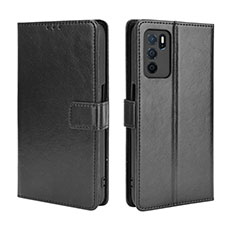 Custodia Portafoglio In Pelle Cover con Supporto BY5 per Oppo A54s Nero