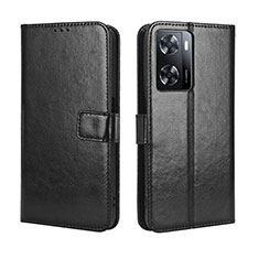 Custodia Portafoglio In Pelle Cover con Supporto BY5 per Oppo A57e Nero