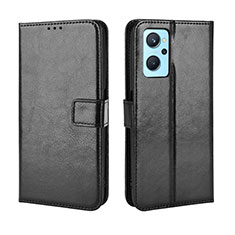 Custodia Portafoglio In Pelle Cover con Supporto BY5 per Oppo A96 4G Nero