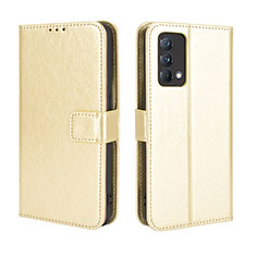 Custodia Portafoglio In Pelle Cover con Supporto BY5 per Realme GT Master 5G Oro