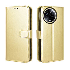 Custodia Portafoglio In Pelle Cover con Supporto BY5 per Realme V50 5G Oro