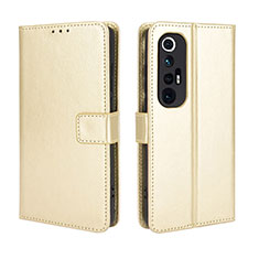 Custodia Portafoglio In Pelle Cover con Supporto BY5 per Xiaomi Mi 10S 5G Oro