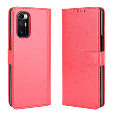 Custodia Portafoglio In Pelle Cover con Supporto BY5 per Xiaomi Mix Fold 5G Rosso