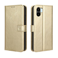 Custodia Portafoglio In Pelle Cover con Supporto BY5 per Xiaomi Poco C51 Oro