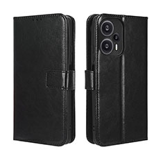 Custodia Portafoglio In Pelle Cover con Supporto BY5 per Xiaomi Poco F5 5G Nero