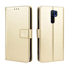 Custodia Portafoglio In Pelle Cover con Supporto BY5 per Xiaomi Poco M2 Oro