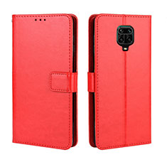 Custodia Portafoglio In Pelle Cover con Supporto BY5 per Xiaomi Poco M2 Pro Rosso