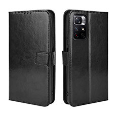 Custodia Portafoglio In Pelle Cover con Supporto BY5 per Xiaomi Poco M4 Pro 5G Nero