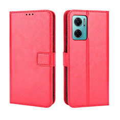 Custodia Portafoglio In Pelle Cover con Supporto BY5 per Xiaomi Redmi 10 Prime Plus 5G Rosso