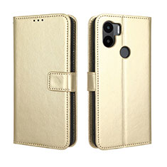 Custodia Portafoglio In Pelle Cover con Supporto BY5 per Xiaomi Redmi A1 Plus Oro