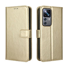 Custodia Portafoglio In Pelle Cover con Supporto BY5 per Xiaomi Redmi K50 Ultra 5G Oro