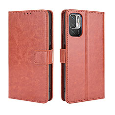 Custodia Portafoglio In Pelle Cover con Supporto BY5 per Xiaomi Redmi Note 11 SE 5G Marrone