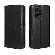 Custodia Portafoglio In Pelle Cover con Supporto BY5 per Xiaomi Redmi Note 12 4G Nero