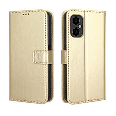 Custodia Portafoglio In Pelle Cover con Supporto BY5 per Xiaomi Redmi Note 12R Pro 5G Oro